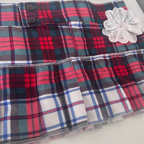 Vintage Lee mini plaid skirt SzS well made perfect condition Halloween skirt - Picture 15 of 15